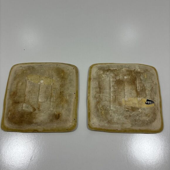 Nevco Hand Decorated Ceramic Floral Ash Tray Japan Trinket Dish Lot Of 2 - Picture 4 of 6